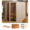 Sauna WEKA Varberg 2, beige (natur), ohne Ofen, (ohne Ofen), Saunen, ohne Ofen