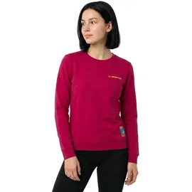 La Sportiva Climbing on the Moon Sweatshirt Fucsia/Giallo L