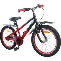 vidaXL Kinderfahrrad 18 Zoll blau/schwarz/rot
