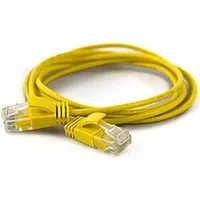 Wantec 7285 Netzwerkkabel gelb 1 m Cat6a U/UTP UTP