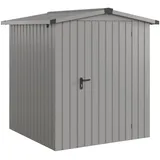 EcoStar Gerätehaus Euroline 1,66 x 1,66 m Graualuminium