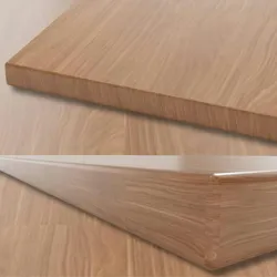 Bisley Tischplatte 140x80 cm in Walnuss, Schreibtischplatte aus Holz, Holzplatte, Spanplatte kratzfest beschichtet mit ABS-Kante für DIY Homeoffice