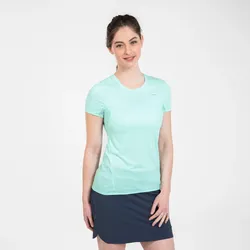 Wandershirt Damen kurzarm Bergwandern - MH100 türkis M