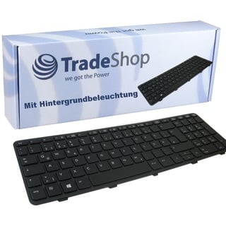 Original Tastatur mit Hintergrundbeleuchtung Notebook Keyboard Austausch Deutsch QWERTZ für HP Probook 450-G0 450-G1 450-G2 455-G1 455-G2 455-G2 470-G0 470-G1 470-G2 F200 (Deutsches Tastaturlayout)