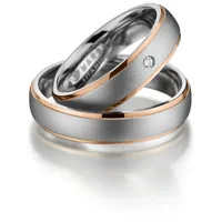 MARRYA Trauring Titan Ringe Trauringe Eheringe Partnerringe goldfarben|silberfarben 54