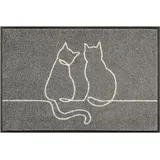 Wash+Dry Lovetails 50 x 75 cm Grau