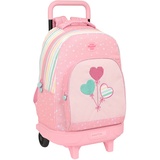 Blackfit8 - Großer Rucksack mit Rädern, kompakt, abnehmbar, ideal für Kinder unterschiedlichen Alters, bequem und vielseitig, Qualität und Stärke, 33 x 22 x 45 cm, Rosa, Rosa, Estándar, Casual