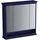 Vitra Valarte LED-Spiegelschrank 78 cm 3 Türen stahlblau, lackiert