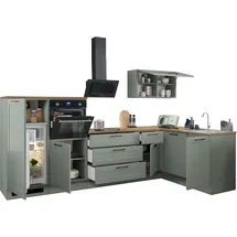 BASIC by Balculina Winkelküche Marsi L-Form 320 cm grün