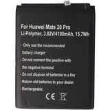 AccuCell Akku passend für Huawei Mate 20 Pro, Huawei P30 Pro Li-Polymer, 3,82V, 4100mAh, 15,7Wh, built-in, ohne Werkzeug