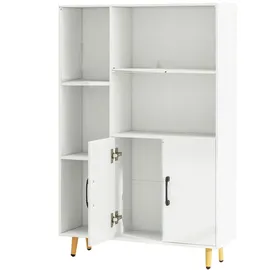 Costway Bücherregal 80 x 23,5 x 119 cm Weiß