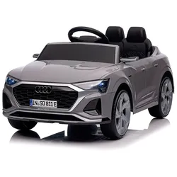 Chipolino Kinder Elektroauto SUV Audi SQ8 Fernbedienung Doppelmotorantrieb Gurt grau