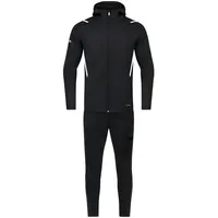 Jako Challenge Freizeitanzug mit Kapuze Damen schwarz meliert/weiß 38