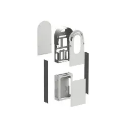 Schneider Electric EVA1RFKS1 Metallic-Kit für EVlink Pro AC Bodenmontage, 1 Ladepunkt, IK10, C4M