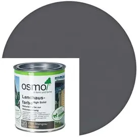 OSMO Landhausfarbe Steingrau 2704, Steingrau-0,75 Liter