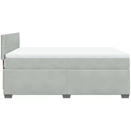 vidaXL Boxspringbett 160 x 200 cm Hellgrau