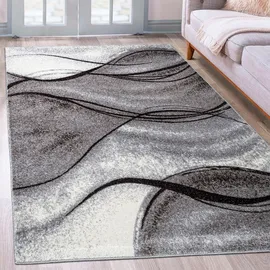 OTTO home Teppich OTTO HOME "Tritom" Gr. 6, grau, B:200cm H:9mm L:300cm, Kunstfaser, Teppiche, Teppich, mit besonders weichem Flor, Kurzflor, modernes Wellen Muster