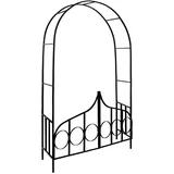 Gardebruk Rosenbogen 240 x 140 x 40 cm Schwarz