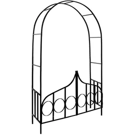 Gardebruk Rosenbogen 240 x 140 x 40 cm Schwarz