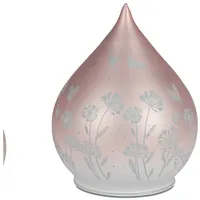Formano Nachttischlampe Blumenwiese, mit Timerfunktion rosa
