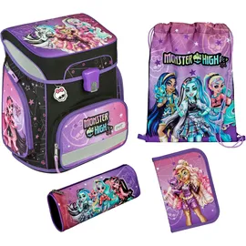 Scooli EasyFit Schulranzen-Set 5-teilig Monster High