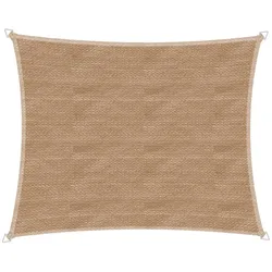Sonnensegel WINDHAGER "Capri Rechteck", grün (schilf), B:300cm T:400cm, Polyethylen, Sonnensegel, 3x4m, schilf