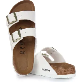 Birkenstock Arizona Birko-Flor Lack schmal patent white 40