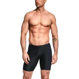 Aquarti Badehose Aquarti Herren Lange Badehose Schwarz/Blau L