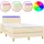 vidaXL Boxspringbett 120 x 200 cm Creme