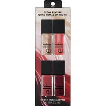 e.l.f. Glow Reviver Quad Goals Lip Oil Kit, - 30.4 ml