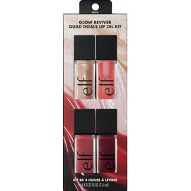 e.l.f. Glow Reviver Quad Goals Lip Oil Kit, - 30.4 ml
