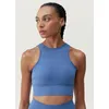 Alana Born Living Yoga Damen-Sportoberteil BLAU|BLAU L