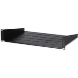 DSIT 19 Zoll 2HE Fachboden 350mm Tief - Schwarz - Traglast 15 kg