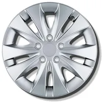 Radkappen 14 Zoll - Silber Radzierblenden 4er-Set von 13-16 Zoll - Stormer Radblenden für die meisten Automarken und Stahlfelgen - Zierkappen in Schwarz oder Silber - Felgenabdeckung für Autofelgen