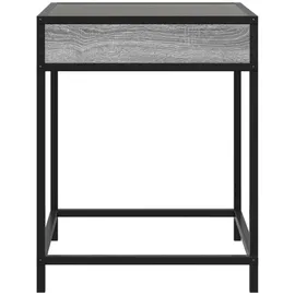 vidaXL Nachttisch mit Infinity-LED Grau Sonoma 40x40x51 cm