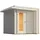 Weka Gartenhaus Amberley 2,50 x 2,50 m Grau-Weiß