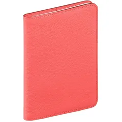 QUO VADIS Kalender Geschäft 10x15cm 13 Monaten Leder Tania koralle 2026
