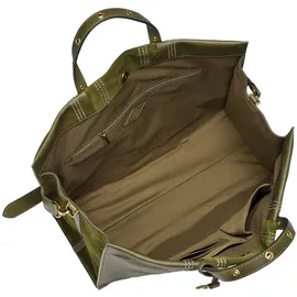 Fossil Carmen Tote Shopper Leather Green Moss