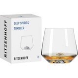 Ritzenhoff & Breker RITZENHOFF 3841001 Tumbler-Glas 400 ml - Serie Deep Spirits Nr. 1 Berg - mit Relief im Kristallboden - Made in Germany