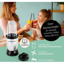 GOURMETmaxx Mr. Magic Standmixer silber/schwarz 4 tlg. 400 W