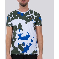 Alpha Industries Tactical Camo T T-Shirt, weiss-grün, Größe M für Männer