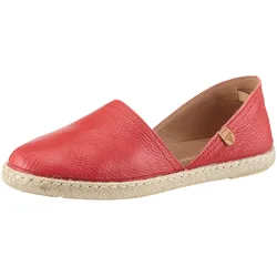 Espadrille VERBENAS "Carmen Nucleo", Damen, Gr. 38, rot, Leder, klassisch, Schuhe, Sommerschuh, Schlupfschuh, Slipper, Loafer zum Schlupfen
