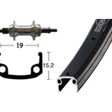 Bikeparts Bike Parts Hinterrad 28x1.75 Schraubzahnkranz 6/7 für Starr 36 Loch Alu-Sport (schwarz / silber)