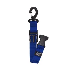 M&M Flossenbandhalter einfach mit Karabiner - Blau