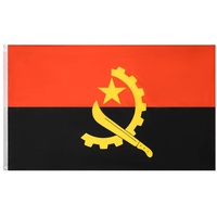 Angola MUWO "Nations Together" Flagge 90x150cm-Größe:Einheitsgröße
