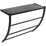Wenko Wandregal Tarderia 56 x 46 x 21,5 cm Schwarz
