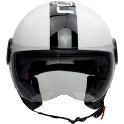 Motorradhelm RÖMER HELME "Fight" Gr. M, schwarz (weiß, schwarz), Helme, M Kopfumfang: 57cm - 58cm