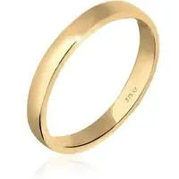 Elli Ringe - Ring Ehering Trauring Partnerring Basic 375 Gelbgo - Gr. 58 MM - in Gold - für Damen
