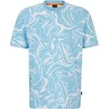 Boss T-Shirt Rundhalsausschnitt Batik-Design, für Herren, 101 NATURAL, M