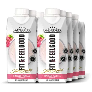 Layenberger Fit+Feelgood Slim Shake Himbeer-Vanille 8 x 330 ml